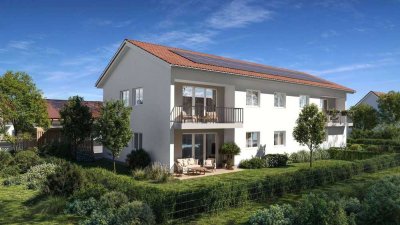 B5 Illertissen - Wohnen mit Garten! Charmante 3-Zi. Wohnung mit Süd-Ausrichtung