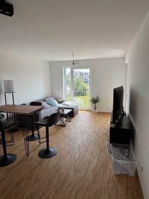 Neubau - Exklusive 2 Zimmer-Wohnung mit EBK und Balkon in Mainz Weisenau!