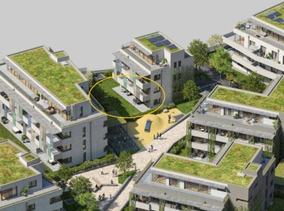 AM FLIEGENSPITZ - 4 Zimmer mit Garten | Kein direkter Nachbar - einzige Wohnung im EG! | Provisionsfrei!