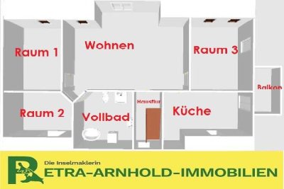 -Großzügige Dachgeschoßwohnung sucht neuen Besitzer!-
