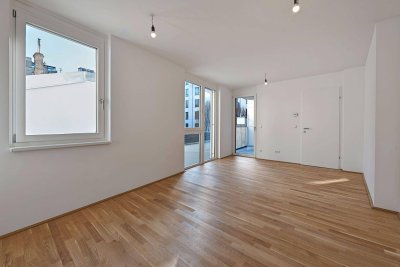 NEU &lt;&lt; moderne 2-Zimmer Wohnung mit hofseitigem Südwest Balkon &gt;&gt; Nähe Alte Donau, Bahnhof Floridsdorf