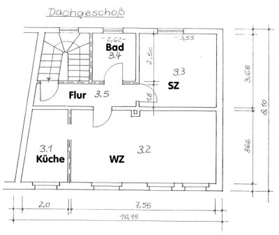 ERSTBEZUG NACH SANIERUNG | 2-Zimmer-Dachgeschosswohnung