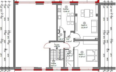 Helle 2-Zimmerwohnung in Wuppertal-Elberfeld (Kernsaniert 2023)