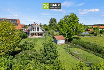 Wohnen, Arbeiten & Genießen auf dem Land – Traumhaftes Einfamilienhaus mit Tiny House in idyllischer