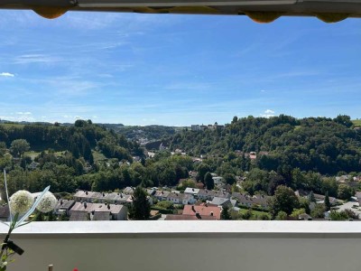 3-Zimmer-Wohnung über den Dächern von Passau-Grubweg mit unvergleichlichem Panoramablick