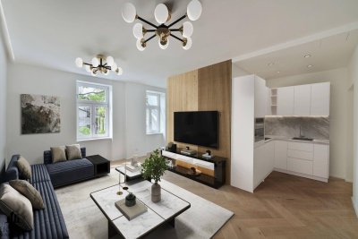 Hochwertig sanierte 3-Zimmer-Altbauwohnung mit Balkon