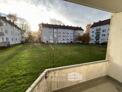 Renovierungsbedürftige 2 Zimmer-Wohnung mit Balkon im Hochparterre