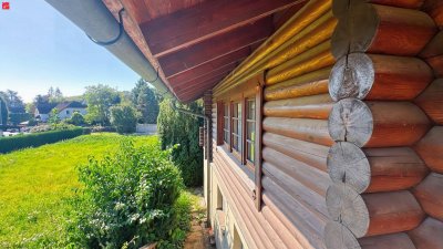 Traumhaftes Blockhaus in Wien Umgebung mit viel Grünfläche