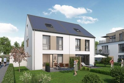 Leben auf der Sonnenseite - nachhaltige Doppelhaushälfte im EH-40-Standard