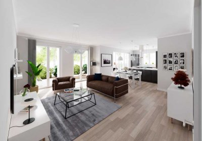 Großzügige 4-Zimmer-Gartenwohnung mit 50 m² Terrasse