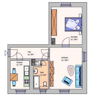 Erdgeschosswohnung in ruhiger Lage