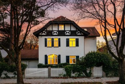 Villen-Juwel von 1898 mit familiengerechtem Grundriss und hinreißendem Charme