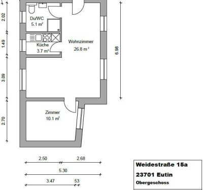 Exklusive, modernisierte 2-Zimmer-Wohnung in Eutin
