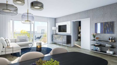 Ihr neues Zuhause ab Juni! 4-Zimmer-Neubauwohnung mit 2 Bädern und Südbalkon im Lorettoviertel