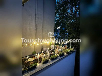 Tauschwohnung: Moderne Wohnung mit Holzbalken und geteilter Dachterrasse