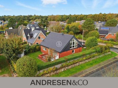 Großzügiges Einzelhaus mit Wiesenblick in begehrter Lage von Westerland