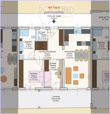 Exquisite Neubau 3-Zimmer Wohnung, beste Lage im Kurort, große Terrasse, Lift, TG,...