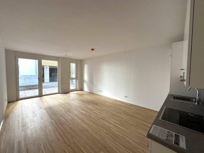Willkommen zu Hause! 2-Zimmer Gartenwohnung in Top-Lage - Erstbezug + Provisionsfrei inkl. Küche!