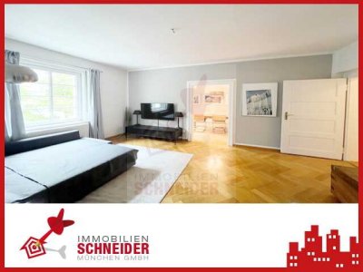 IMMOBILIEN SCHNEIDER - Schwabing - bezugsfreie traumhaft schöne 3 Zimmer-Altbau-Wohnung