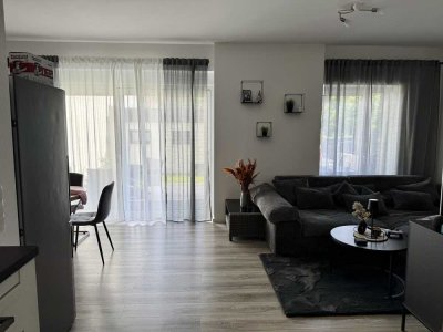 Moderne, energieeffiziente 2-Zimmerwohnung mit Terrasse und Garten zur alleinigen Nutzung