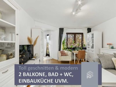 Toll geschnitten & modernisiert | 3-Zi-Balkonwohnung in Zorneding