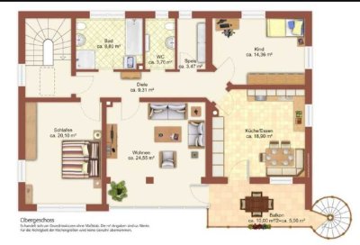 schöne 3-Zimmer-Wohnung mit Balkon in Kirchdorf am Inn