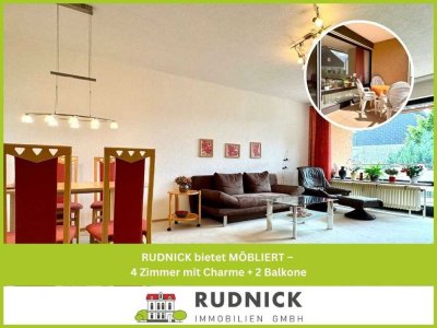 RUDNICK bietet MÖBLIERT – 4 Zimmer mit Charme + 2 Balkone