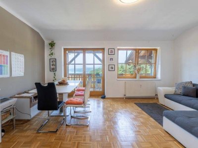 Lichtdurchflutete Dachgeschosswohnung mit Seeblick!