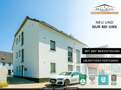 NEUWERTIG: Bezugsfreie und praktisch neue 3-Zimmer ETW inkl. 2 Stellplätzen in Waghäusel-Kirrlach