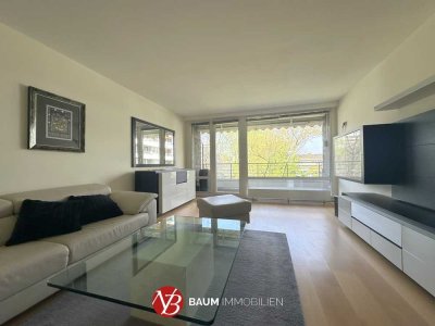 Möbliertes 2-Zimmer-Refugium zum Wohlfühlen mit Balkon in Düsseldorf-Lörick!