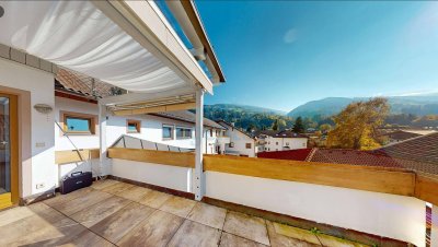 3-Zimmer-Dachgeschosswohnung mit XXL-Terrasse im Herzen von Volders