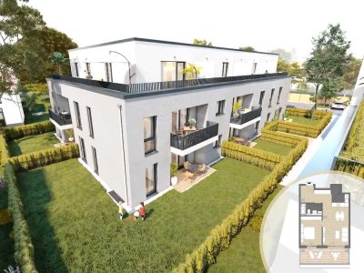 2-Zimmer-Penthouse mit Dachterrasse I Neubau I Aufzug I provisionsfrei