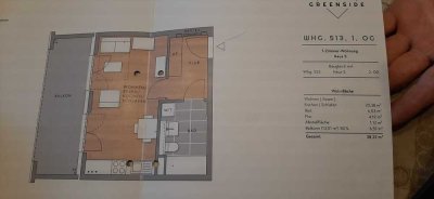 Neuwertige und helle 1-Zimmer-Wohnung mit EBK und großzügigem Balkon