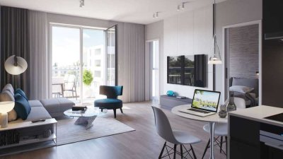 5% degressife AfA nutzen! Kompakte 1,5-Zimmer-Neubauwohnung mit Balkon perfekt für Kapitalanleger