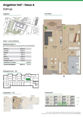 *Moderne 2 Zimmer - Neubauwohnung in Satrup zu vermieten*