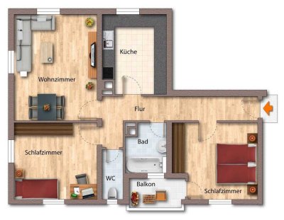 VERMIETETE  WOHNUNG  IN  STEFANSFELD