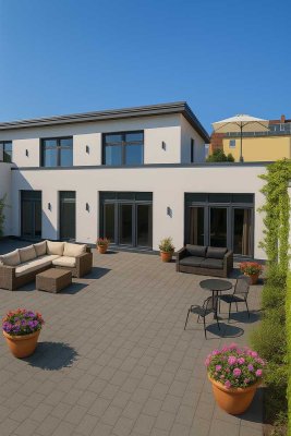 Modernes 5-Zimmer-Loft über 2 Etagen mit Terrasse, Balkon, optionaler Garage – Rostock Innenstadt, L