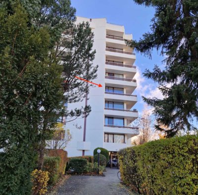 Helle 2-Zimmer Wohnung mit großem Balkon (Möbliert)