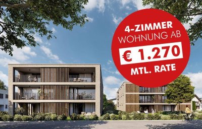 4-Zimmer Terrassenwohnung mit großem Elternschlafzimmer | Wohnbauförderung (Top B04)