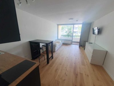 Helle, möblierte 1-Zimmer-Wohnung mit Balkon