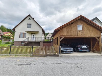 Provisionsfrei: Gemütliches Zuhause in Hönigsberg – Einfamilienhaus mit sonniger Terrasse, Keller und Doppelcarport in ruhiger Sackgasse