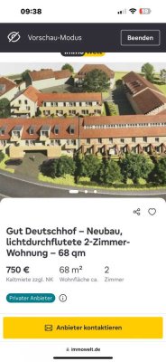 Gut Deutschhof -Neubau- lichtdurchflutete 2 Zimmer Wohnung 68 qm