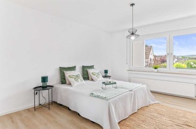 Familientraum: Helle, moderne, bezugsfreie 4-Zi Wohnung mit Sonnenbalkon + Garage in familiärer Lage
