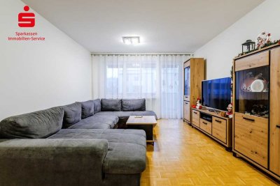 Gepflegte und gut vermietete 3,5-Zimmer-Wohnung mit Loggia und Balkon