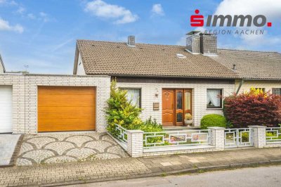 Attraktives Einfamilienhaus im Bungalowstil
mit Garage und sonnigem Grundstück