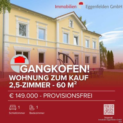 Gangkofen! Kernsanierte 2 Zimmerwohnung mit historischem Charme (211015)