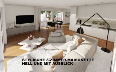 STYLISCHE, HELLE 3-ZKB-MAISONETTE MIT BALKON UND GARAGE