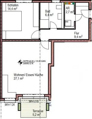 Heidelberg-Wieblingen, 2-Zimmer-Wohnung im Erdgeschoss mit Südbalkon