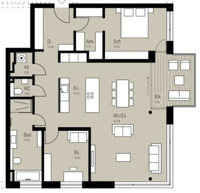 Exclusive, helle 3,5-Zimmer-Wohnung in Heilbronn-Ost - provisionsfrei