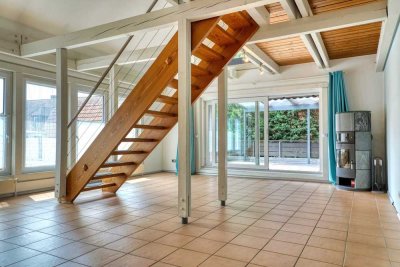 Kandel: Top modernisierte Maisonette mit großer Dachterrasse